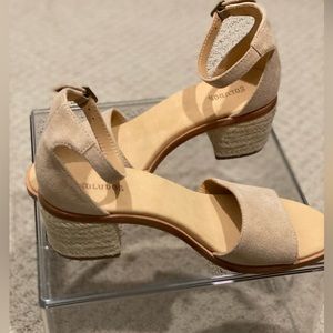 Never Worn Soludos Capri Suede Block Espadrille Sandal Size 8